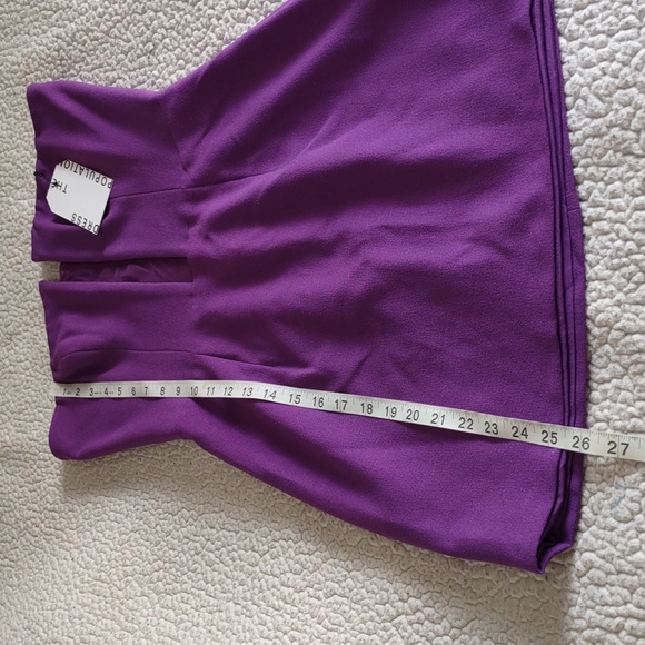 NWT Dress The Population Size Small Chloe Violet Strapless Mini Dress - Picture 5 of 16